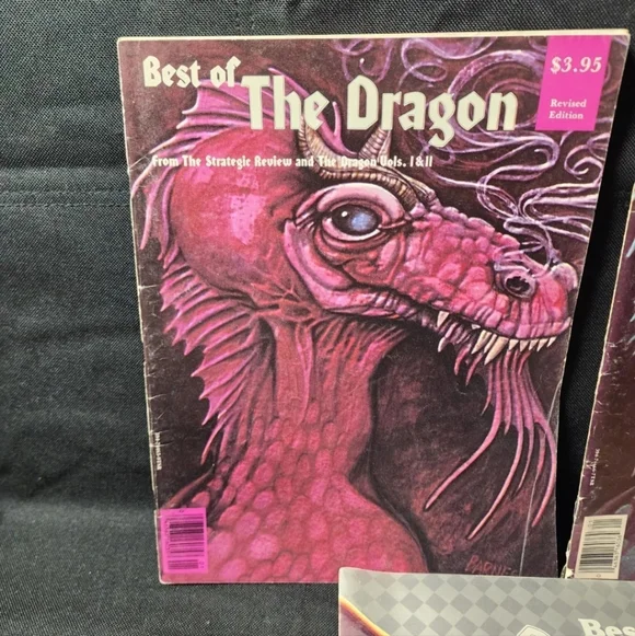 Vintage Dungeons & Dragons Best Of Dragon Magazine Volume 1-5 Used Great Shape - Picture 2 of 6